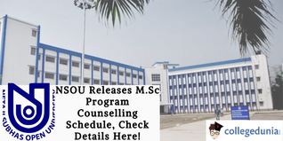 NSOU Releases M.Sc Program Counselling Schedule, Check Details Here!